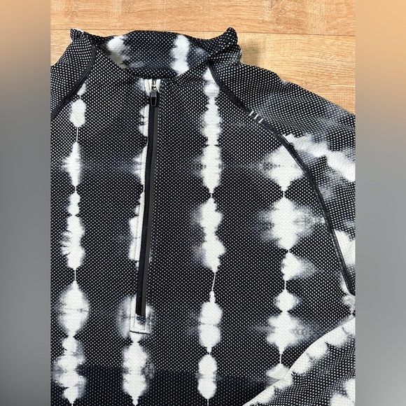 Mens Lululemon Metal Vent Tech Half-Zip 2.0 Black/White Long Sleeve Size Small - Picture 7 of 12